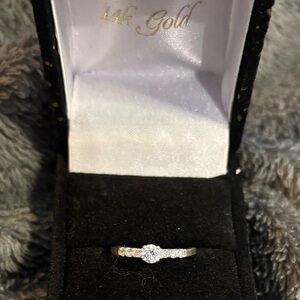 925 Sterling Silver CZ Stone and Accent Women's Ring